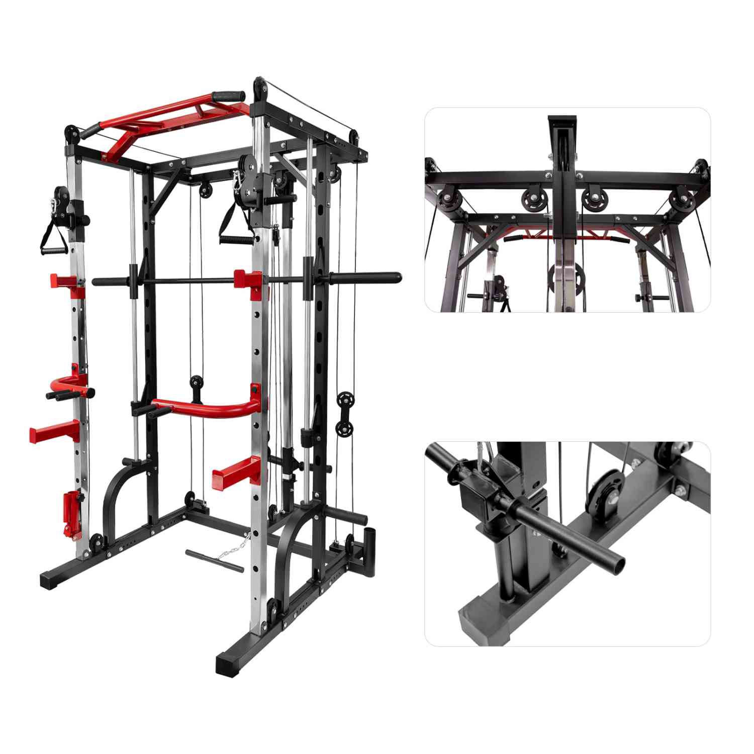Jaula Smith Gimnasio Multifuncional Power Rack Poleas image number null