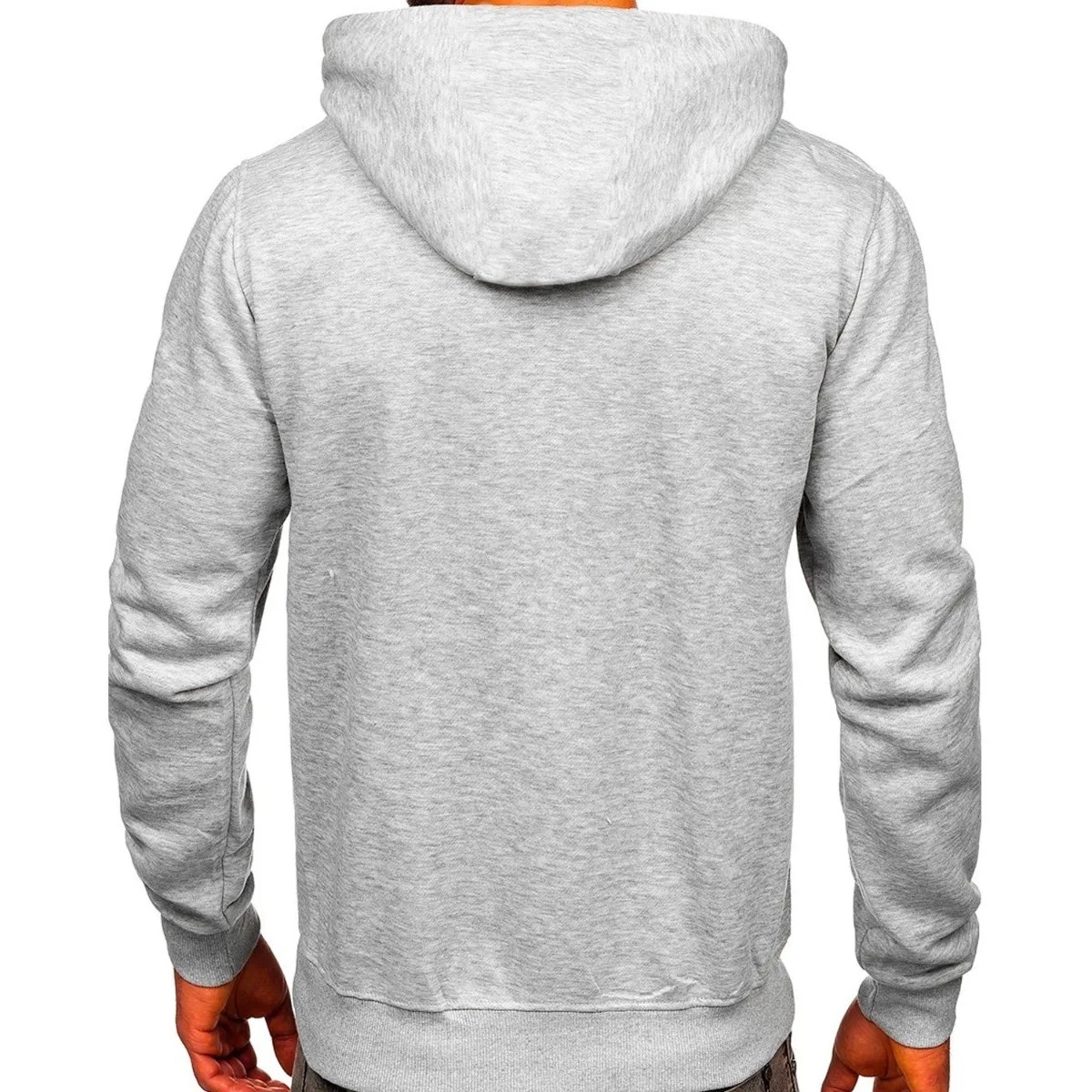 Sudadera Hombre Con Capucha Deportiva Gris Jaspe Talla: G image number null