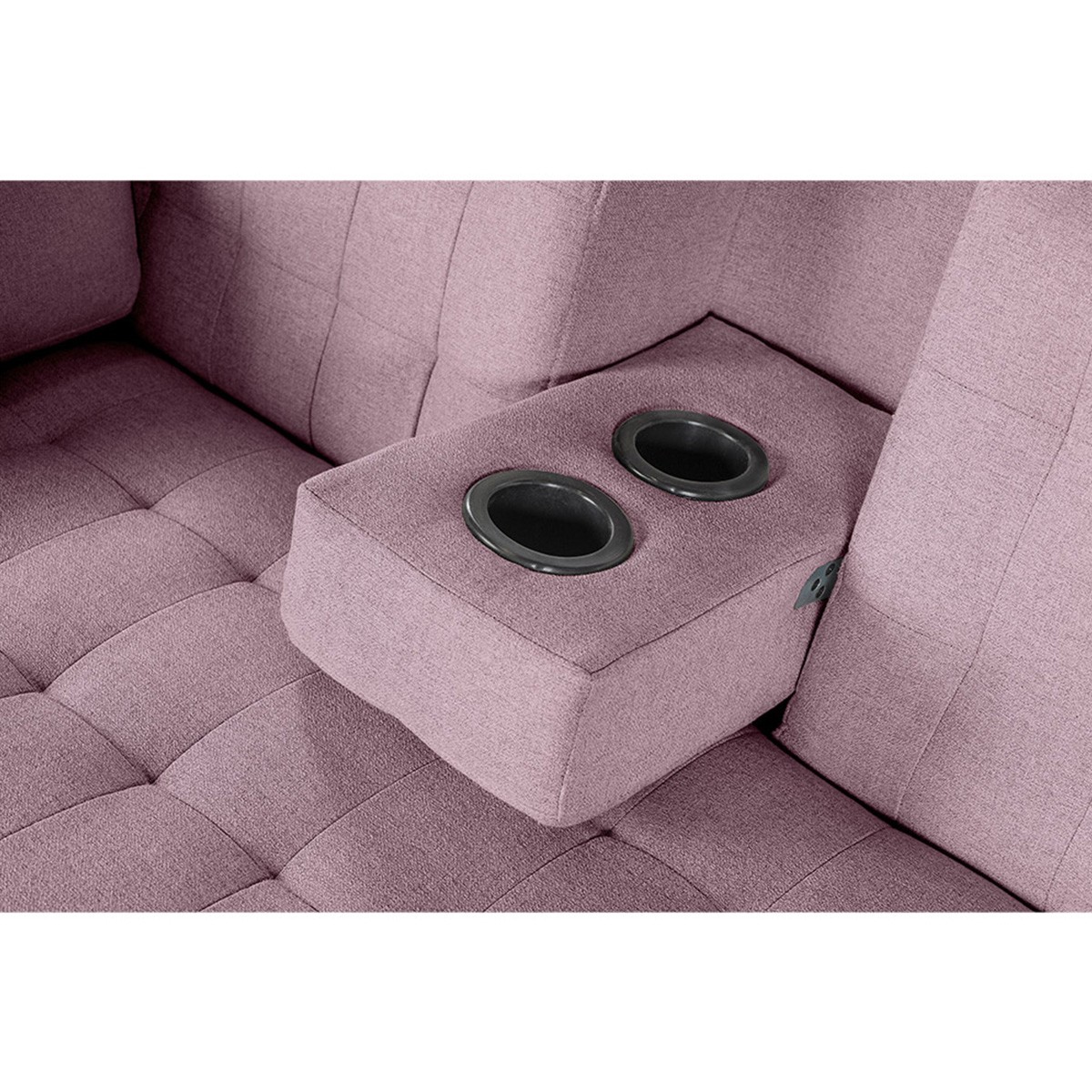 Sala Modular Makora Carlton con Memory Foam, Color Palo de Rosa Respaldo Reclinable de 3 Posiciones image number null