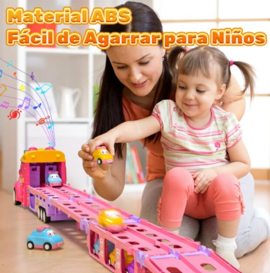 Princesa Pista De Carros 7 En 1 Color Rosa image number null