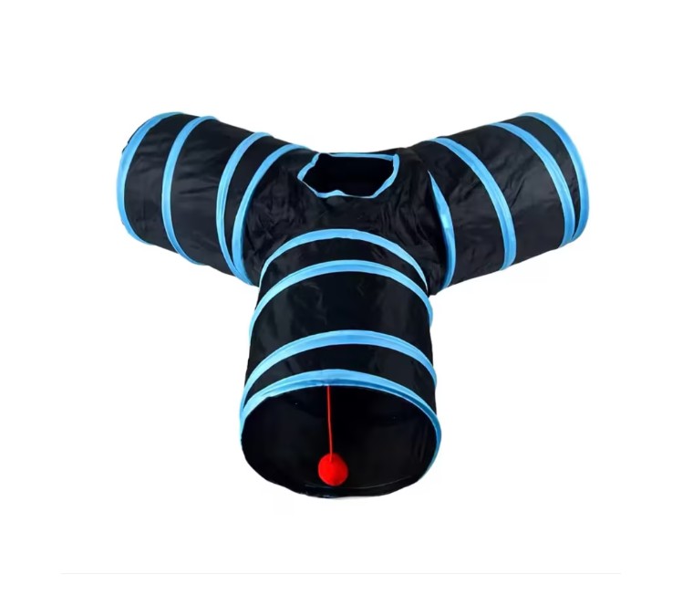 T&uacute;nel Plegable Para Mascotas Con 3 Salidas image number null