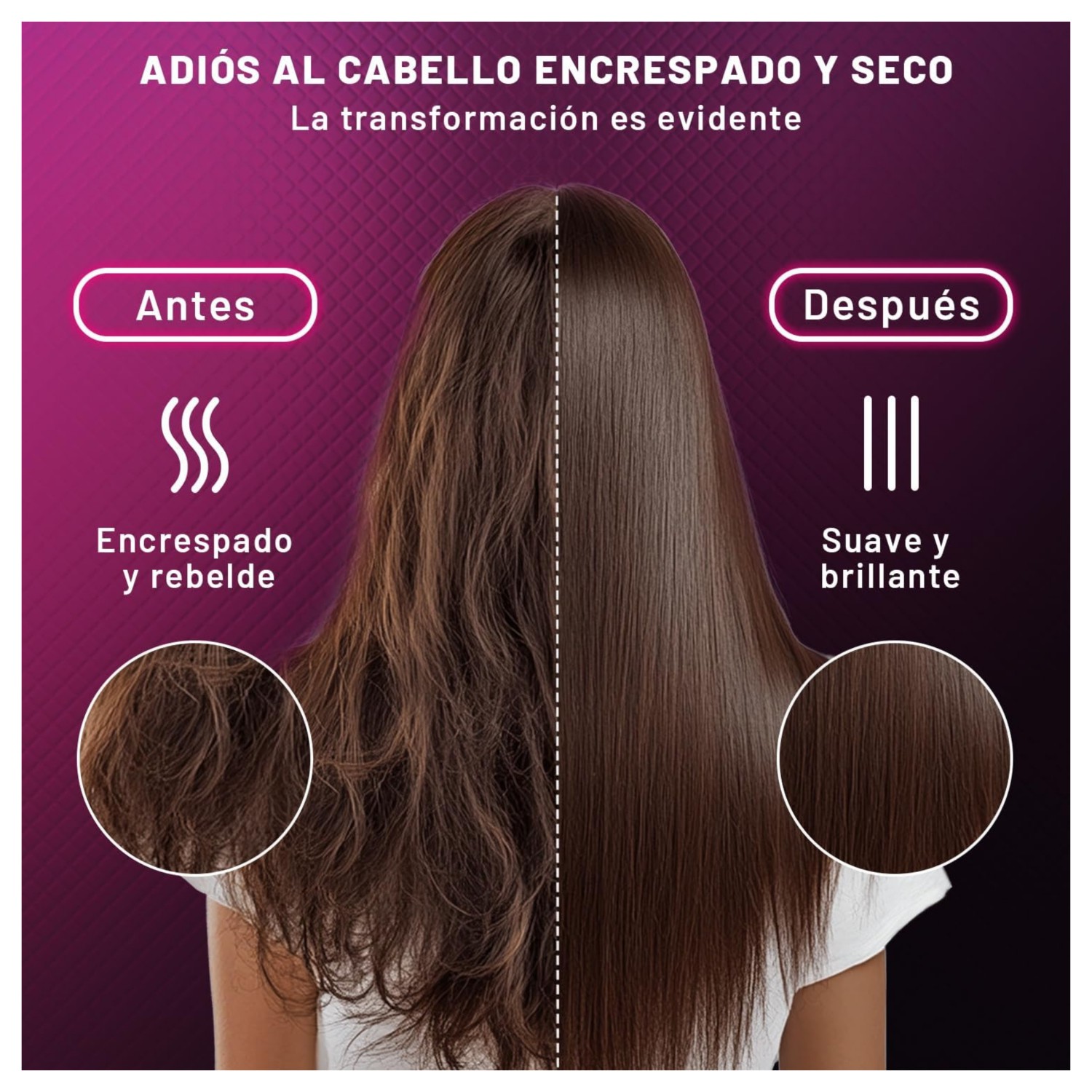 Cepillo Peine Alaciador Y Rizador El&eacute;ctrico Plancha Cabello Negro image number null