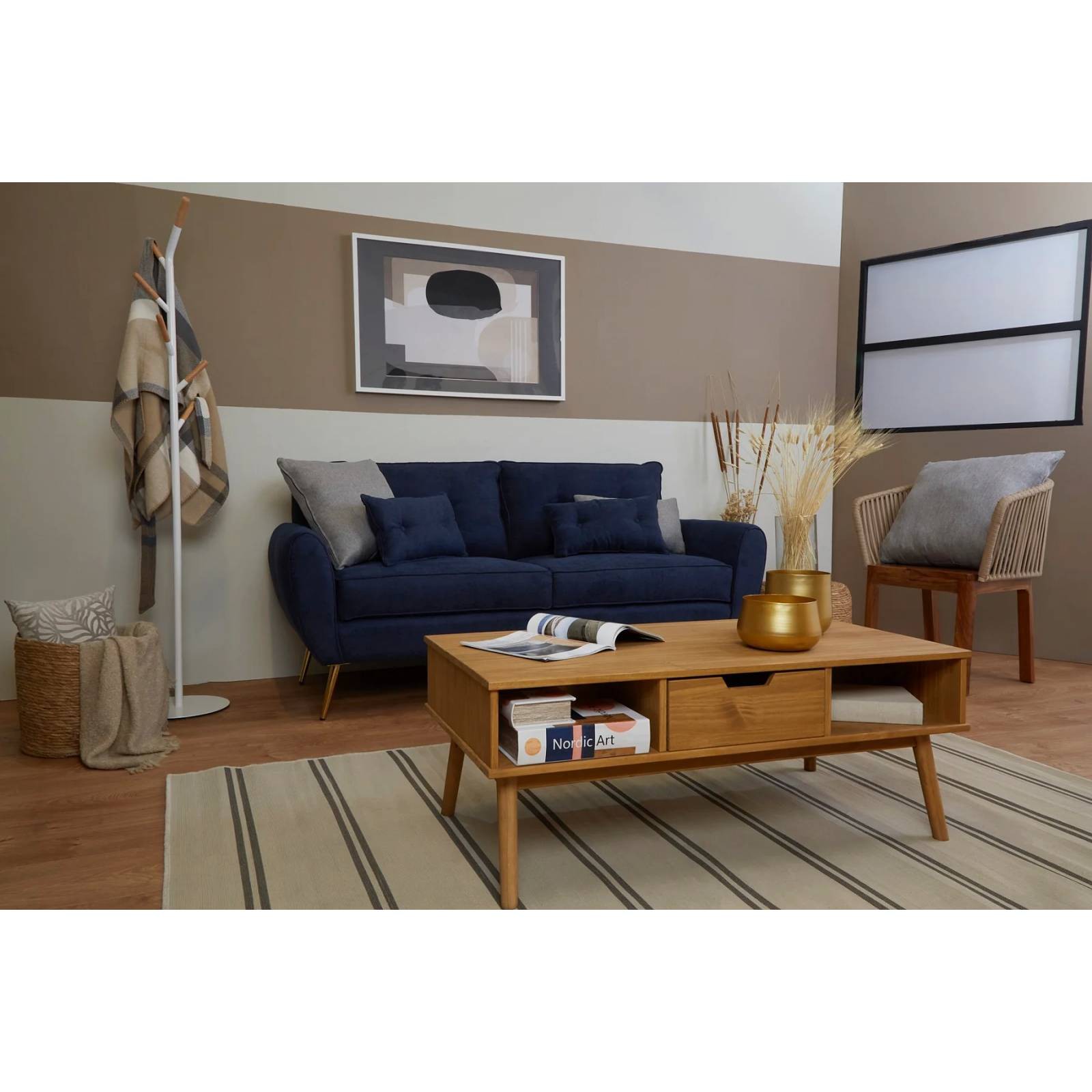 Love Seat Chris Azul - Kessa. image number null
