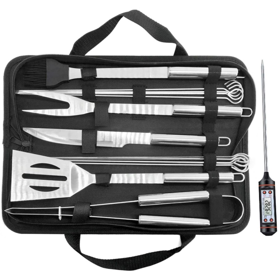 Utensilios para parrilla profesionales acero inoxidable image number null