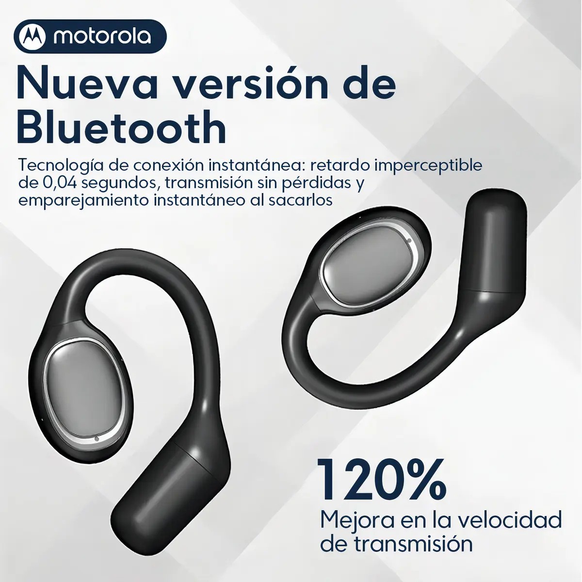 Aud&iacute;fonos Motorola E20 Bluetooth Inal&aacute;mbrico Auriculares Inal&aacute;mbricos image number null