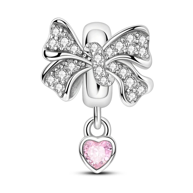 Charms de Plata Esterlina 925 para Pulsera y Collar SET 5 PCS Random, Abalorios Colgantes Edicion LOVE Joyer&iacute;a DIY image number null