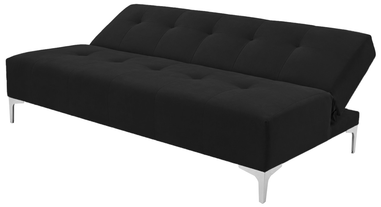Sofa Cama Vegas Lino Negro, El Bazar Store, Reclinable 3 posiciones. image number null