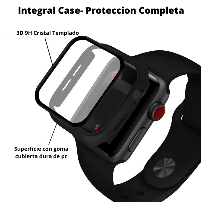 Case para Apple Watch, SET 2 PCS, Carcasa de 44mm / 45mm con Protector de Pantalla Cristal Templado HD image number null