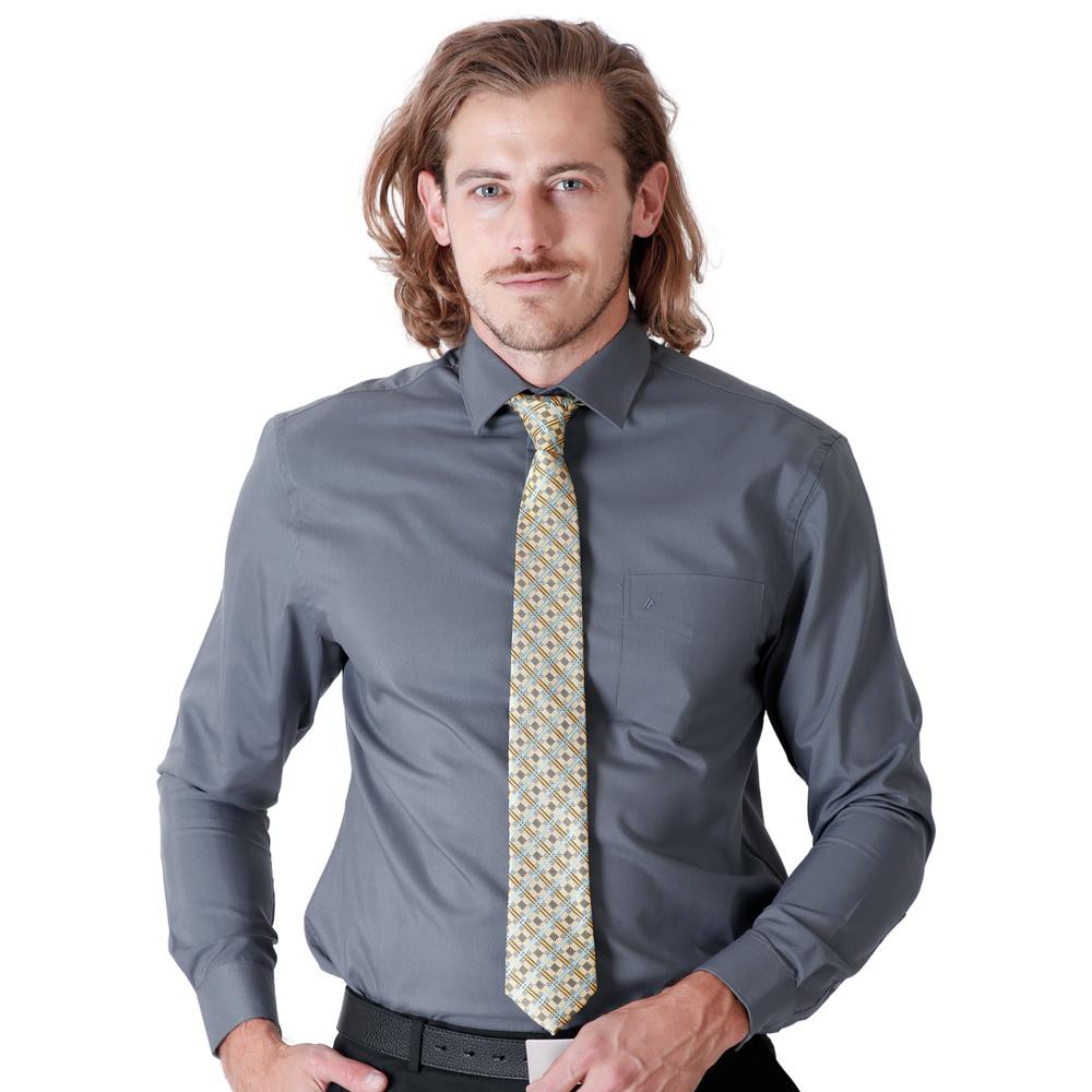 Camisa Hombre Vestir Regular Gris Aristos 56103800 image number null