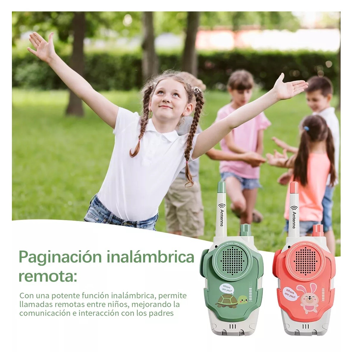 Walkie Talkie Infantil 2pcs Ni&ntilde;os Juguete image number null