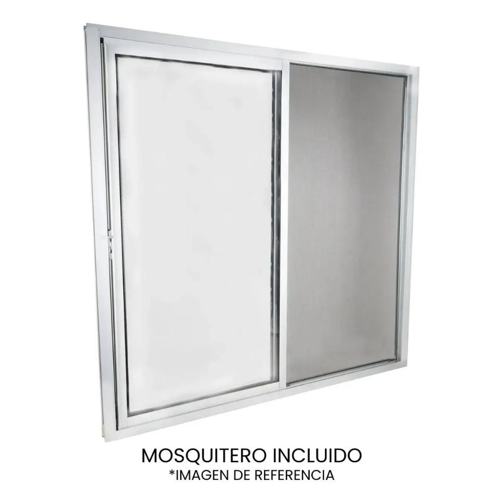 VENTANA ALUMINIO 1.5" 100X100 CRISTAL CLARO 3MM image number null