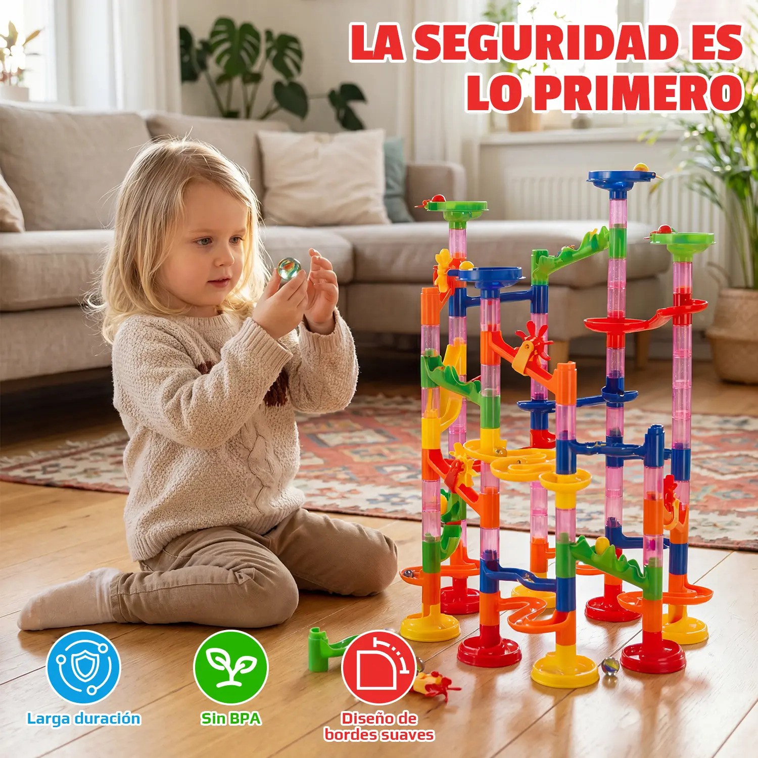 Lollanda Rompecabezas 3d Armables Blocks Did&aacute;ctico Juguete Para Ni&ntilde;os 105 Piezas image number null