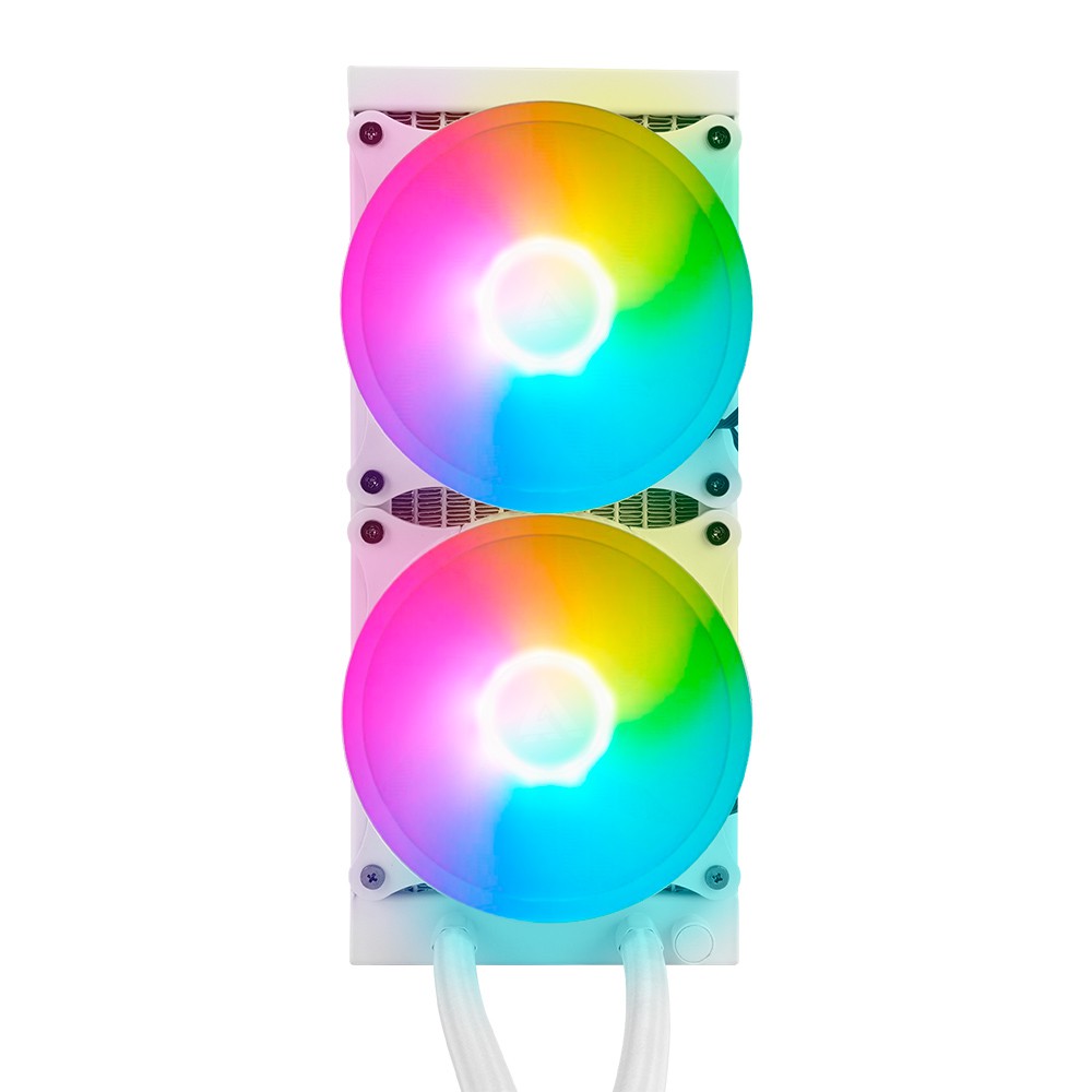 Vorago Game Factor LQG601-WH Enfriamiento L&iacute;quido 240mm RGB TDP 250W Blanco image number null