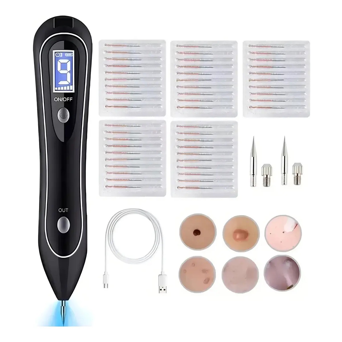 Cauterizador Recargable 25 con Display Elimina Verrugas y Pecas 9 Niveles LED image number null