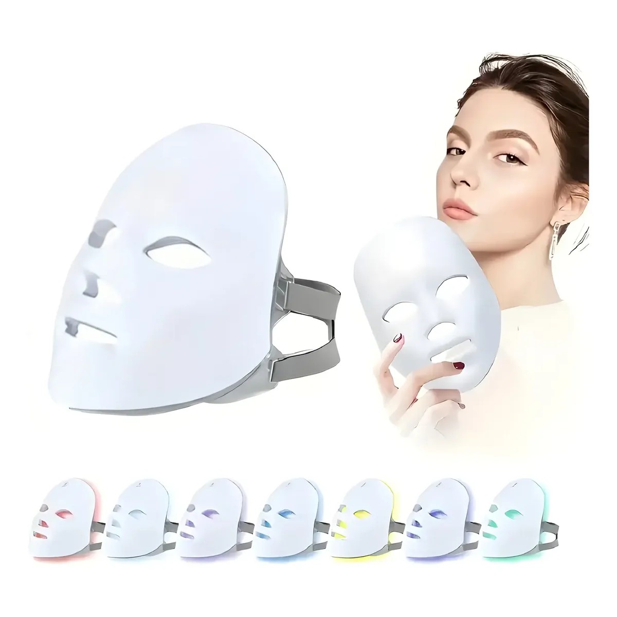 M&aacute;scara Facial Led Spa Skin Care Belleza Luz De 7 Colores image number null