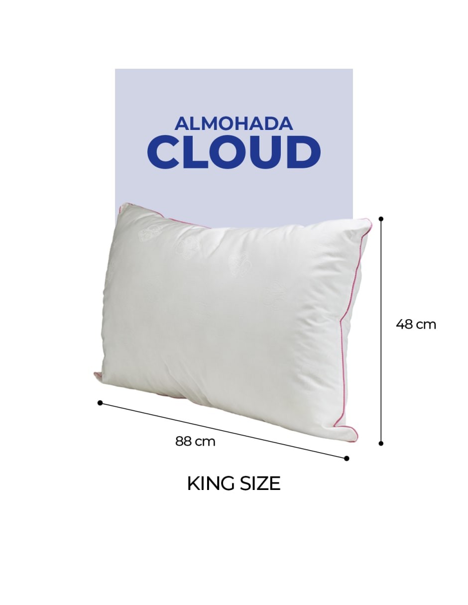 Almohada King Size Spring Air Cloud Pillow con Tecnolog&iacute;a Coiled Comfort, Hipoalerg&eacute;nica image number null