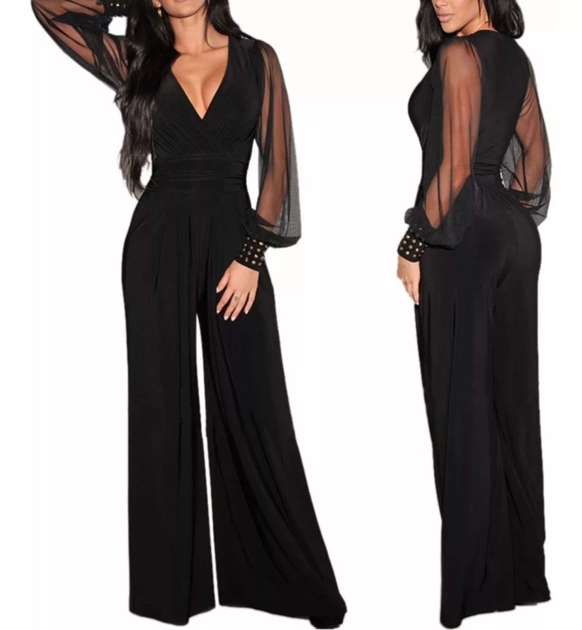 Vestidos Fiesta Largos Elegantes Vestidos De Noche Palazzo image number null