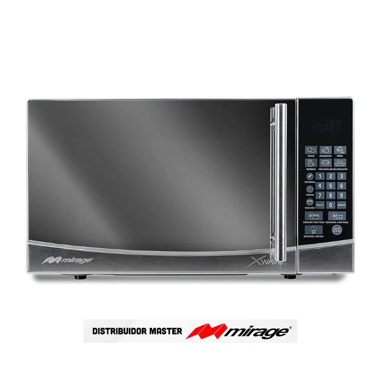 Microondas Microwave Mirage, Xwave, 0.7 ft3, Acabado espejo, color silver, membrana t&aacute;ctil. image number null