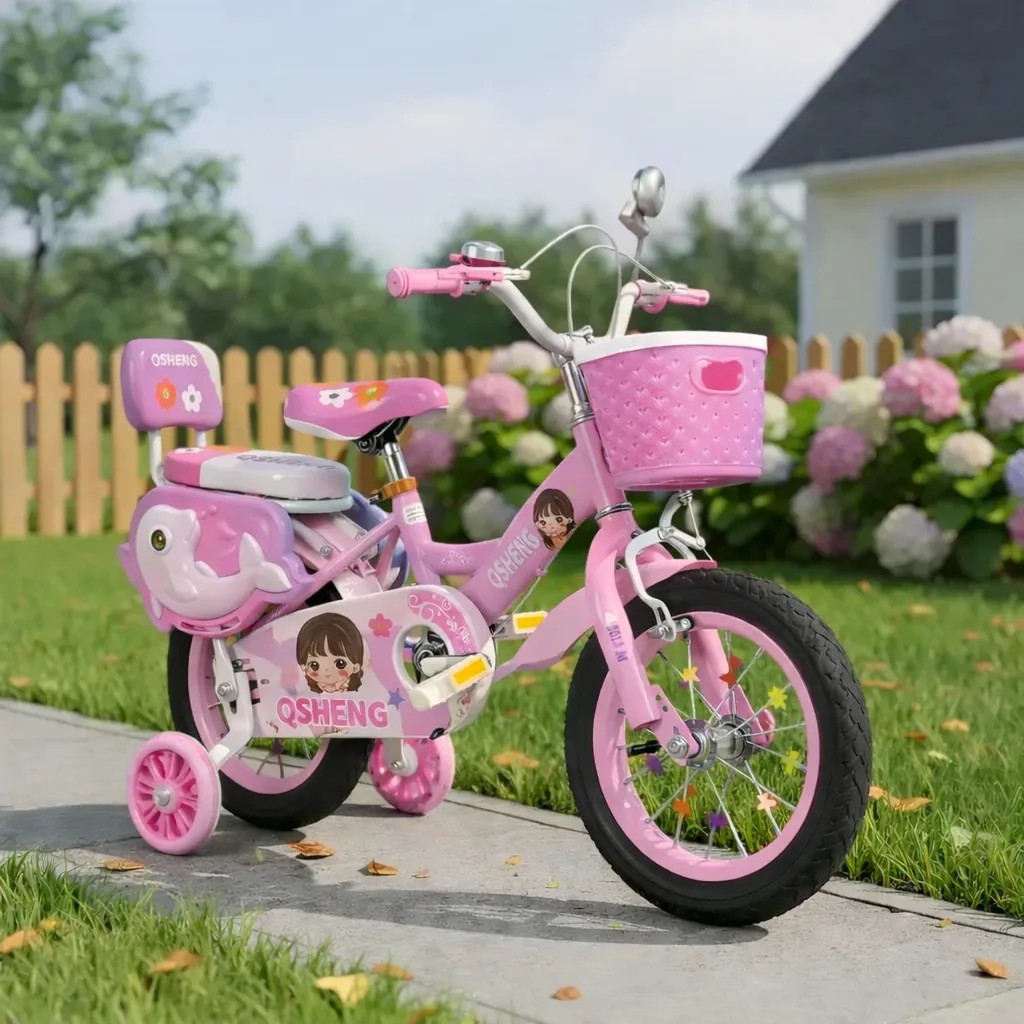 Bicicleta Infantil Para Ni&ntilde;os R12 Rodada 12 Delfin Con Luces 12 " image number null