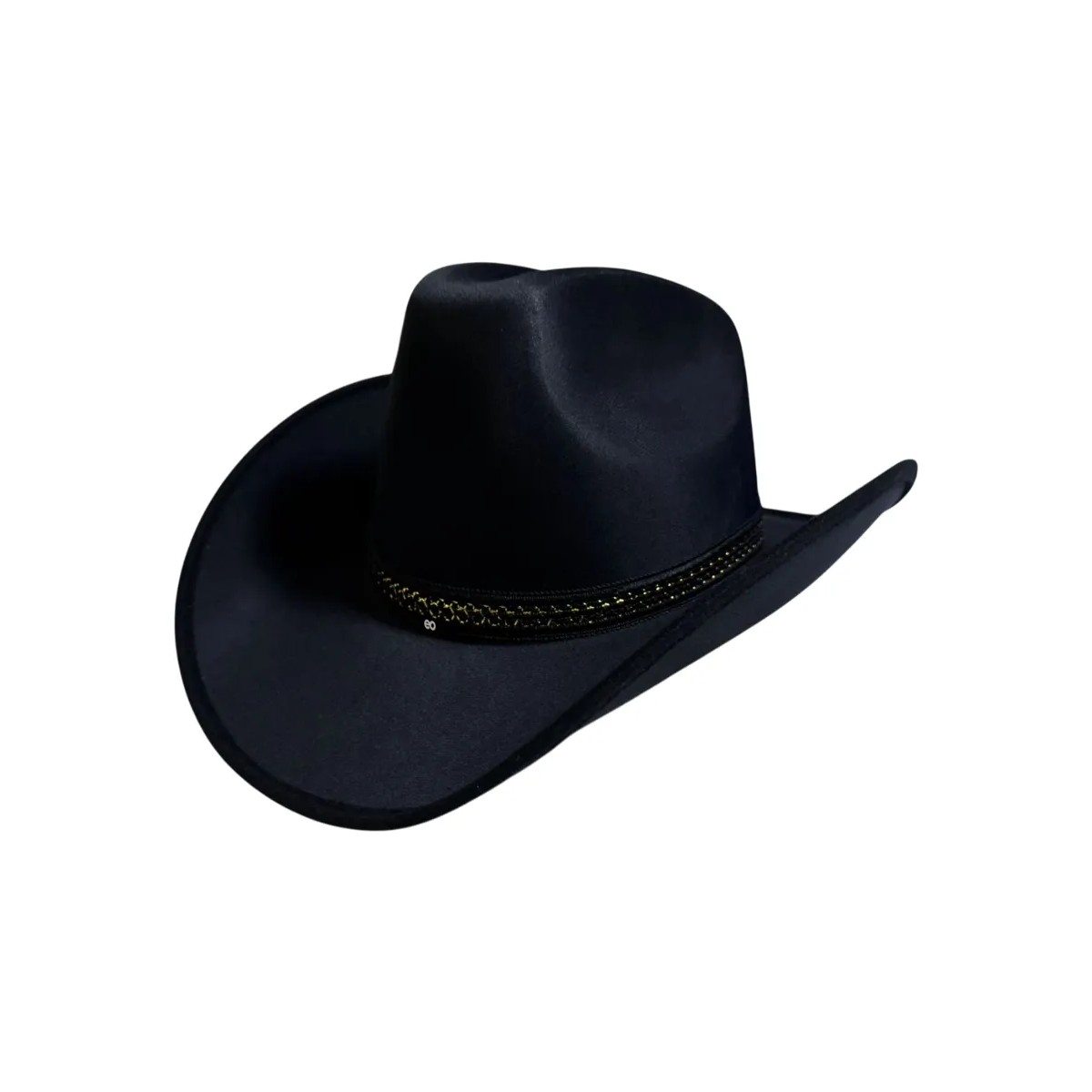 Sombrero Vaquero Texano Ni&ntilde;o Negro Talla Med-Gde image number null