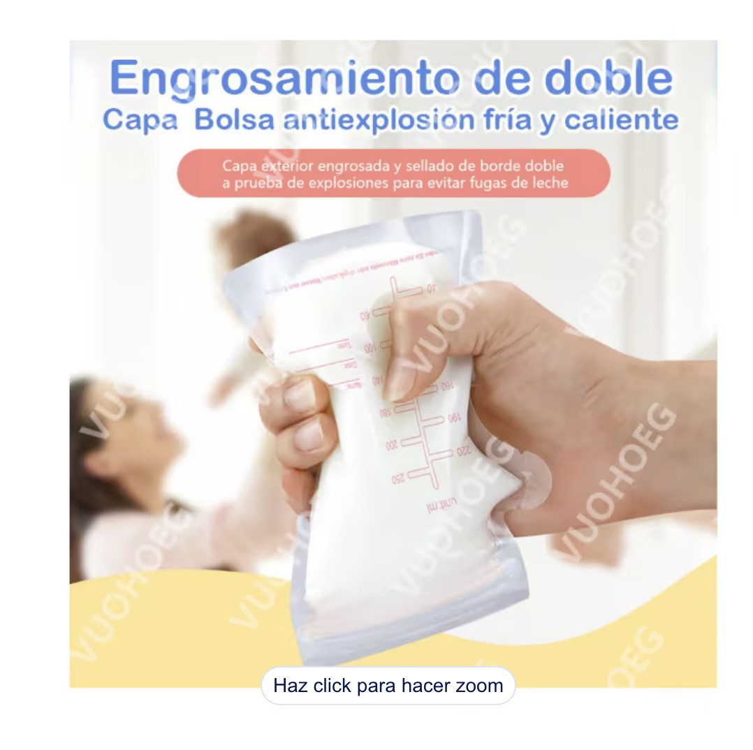 Bolsa De Almacenamiento De Leche Materna 250ml 200 Piezas Modelo Transparente image number null