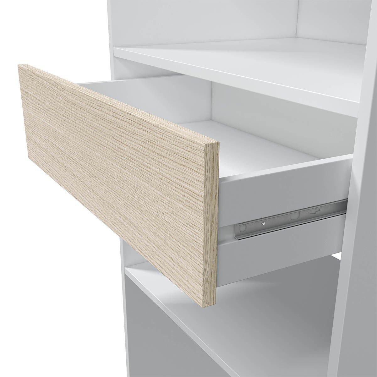Closet abierto con un caj&oacute;n A187 Blanco con M&eacute;rida image number null