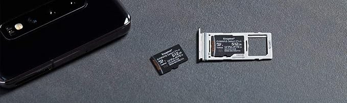 Kingston MicroSDXC Select Plus 256GB (Con Adaptador a SD) Clase 10, UHS-I, U3, V30 Lectura: 100MB/s y Escritura: 85MB/s (SDCS2/256GB). image number null