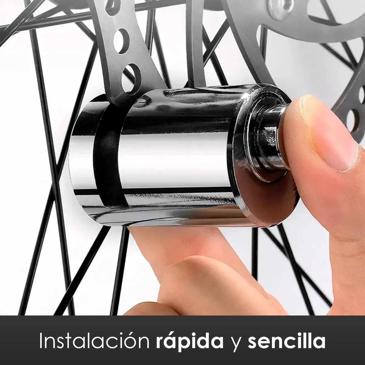 2pz Bloqueo Freno Disco Moto Candado Impermeable Con 2 Llave plata image number null