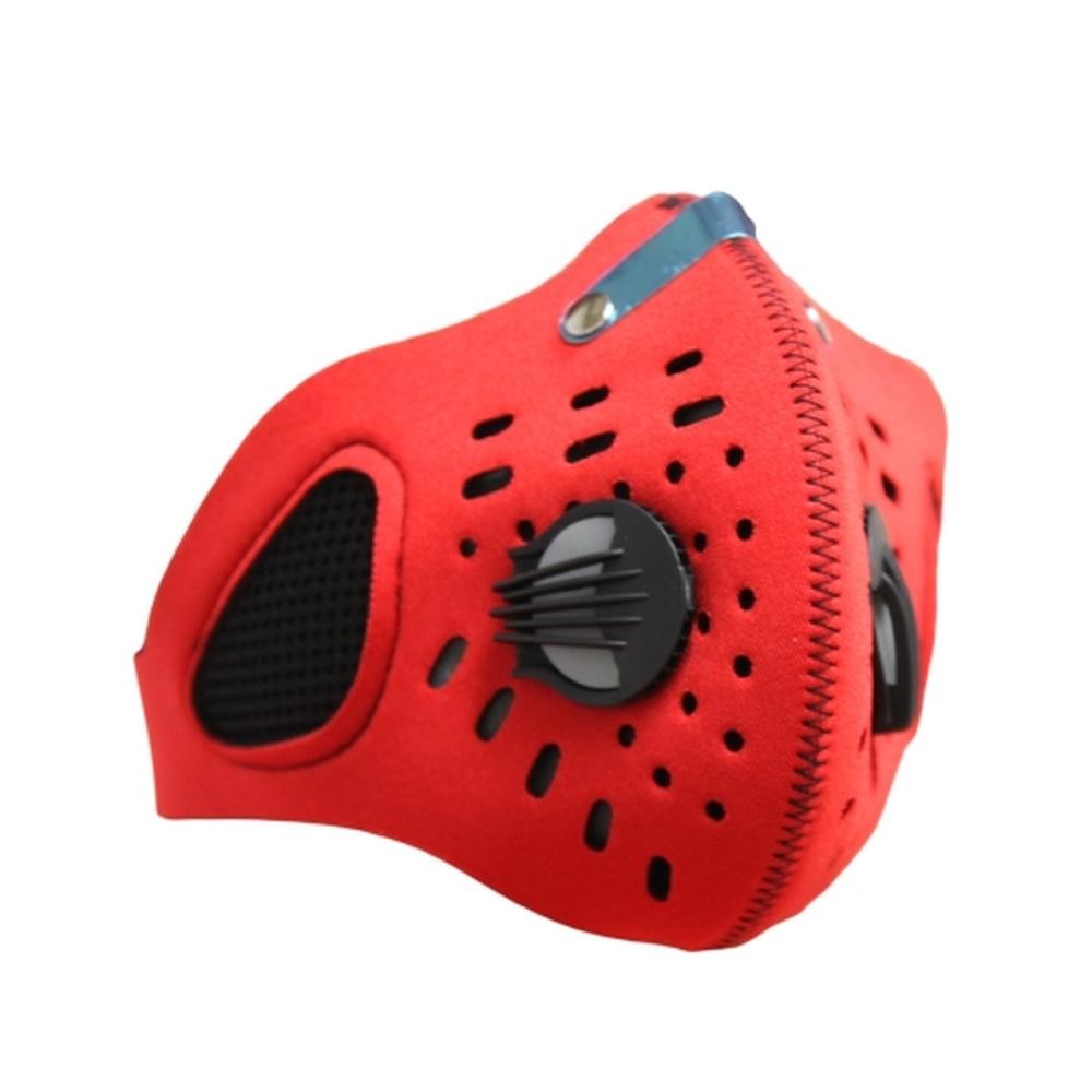 Cubrebocas Bicicleta Mascara Deportiva Neopreno Filtro Rojo image number null