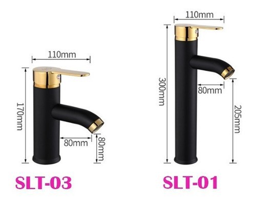 Mezcladora Monomando Grifo Llave Negro P Lavabo Ovalin Moder. image number null