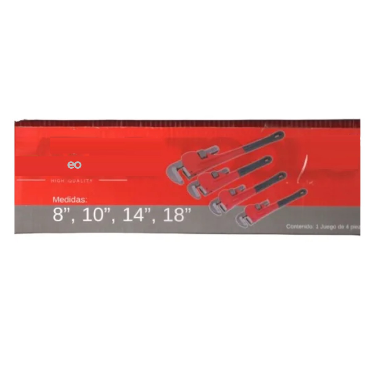 Llaves Steelson Profesional 8 In 10 In 14 In 18 In Jgo 4 Pz image number null