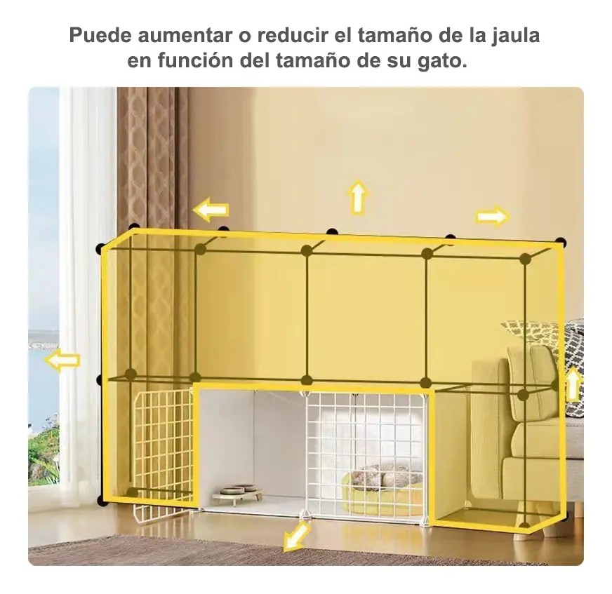 Jaulas Y Casas Combinada Grande Para Gatos De Interior image number null