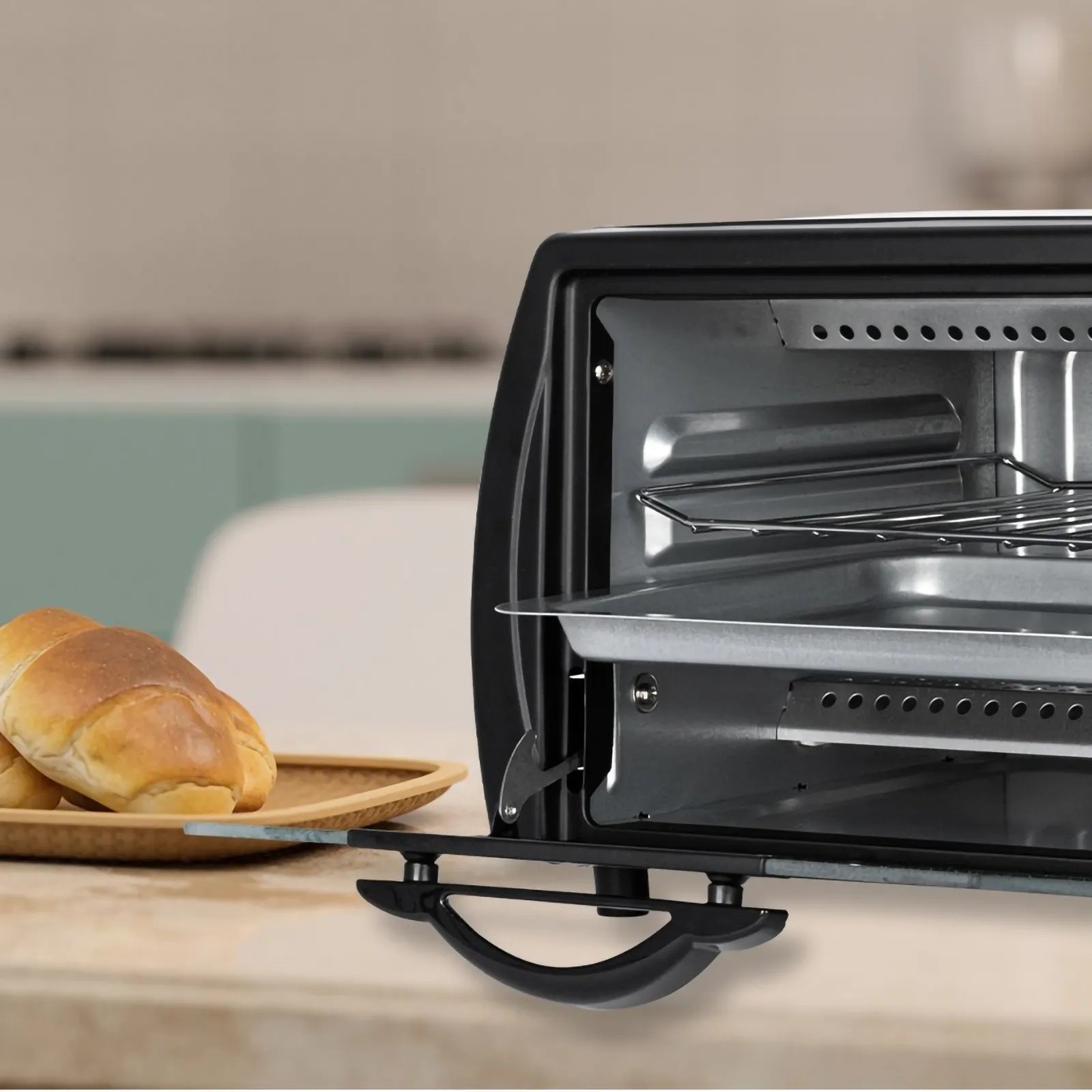 Horno Tostador El&eacute;ctrico Daewoo 9 Litros Negro DOT-1645 image number null