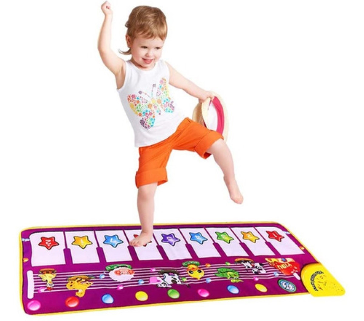 Tapete Musical Piano Alfombra Infantil Juguetes Educativos morado image number null