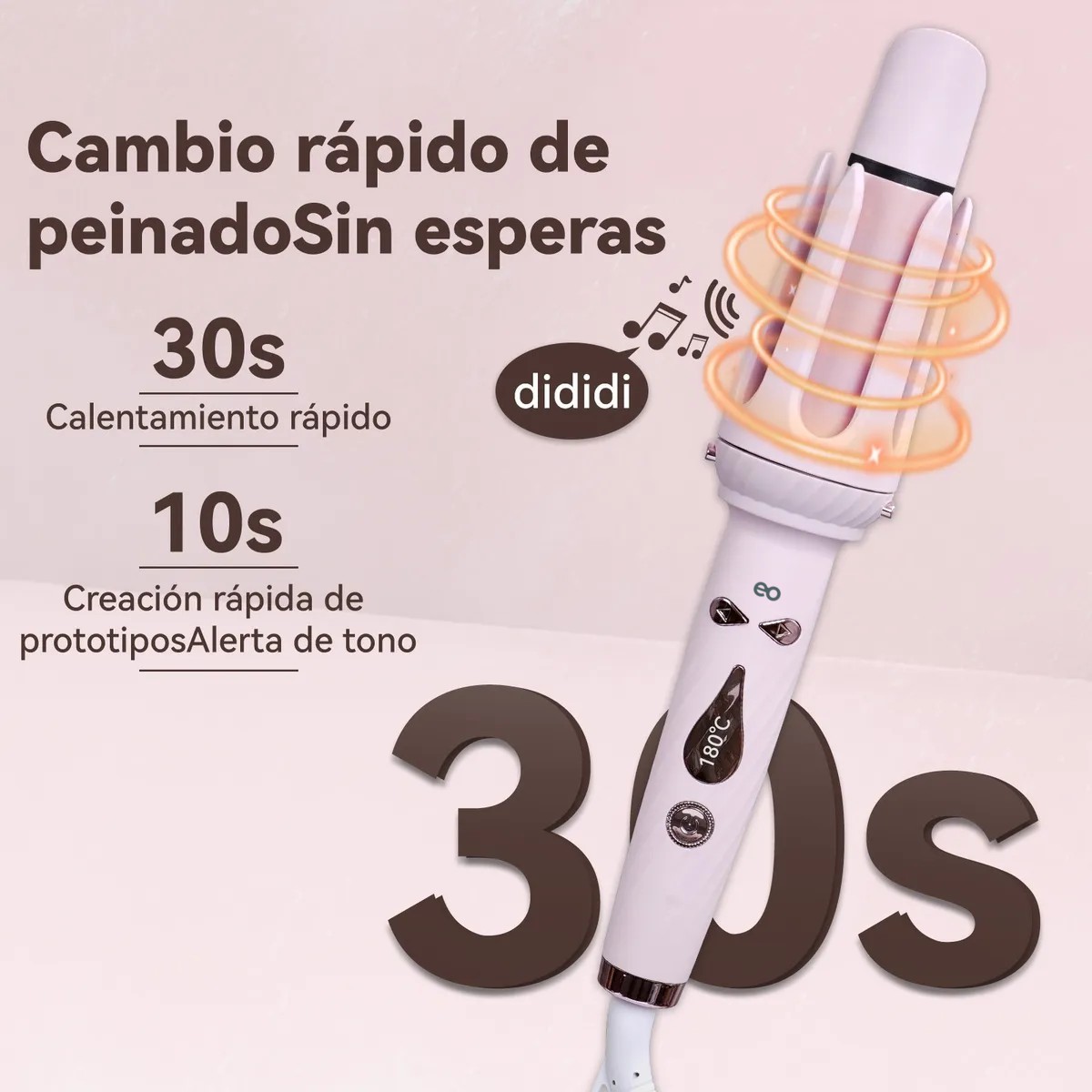 Rizadora Cabello Automatico Ceramica Con Plancha De Cabello image number null