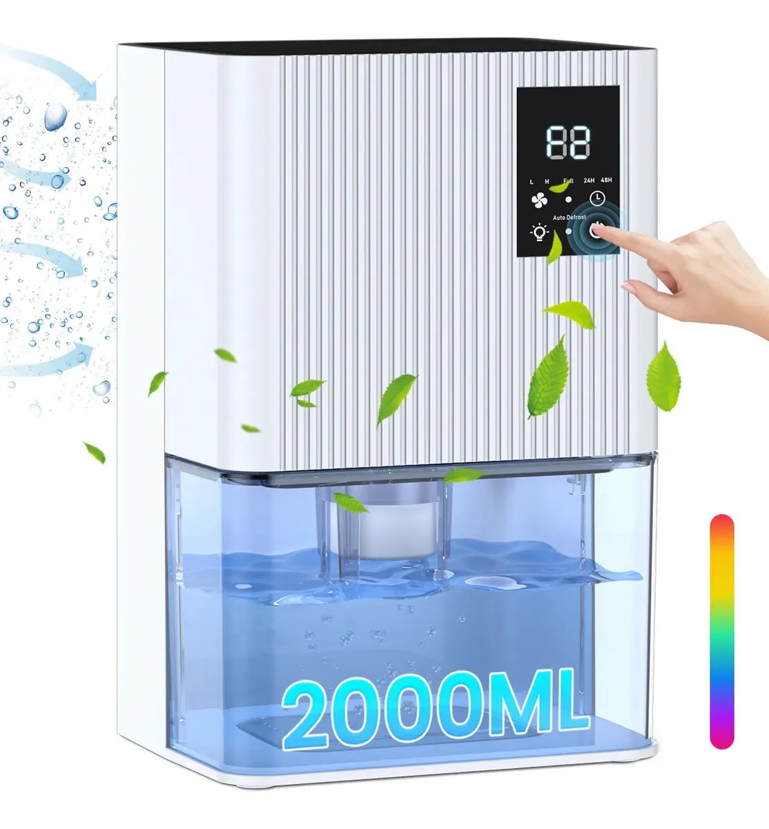 Deshumidificadores Domesticos El&eacute;ctrico 2l Con Auto Descongelaci&oacute;n image number null