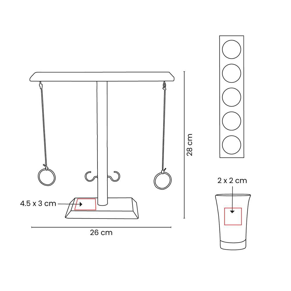 Juego swing promocional de destreza con base madera-Swing image number null