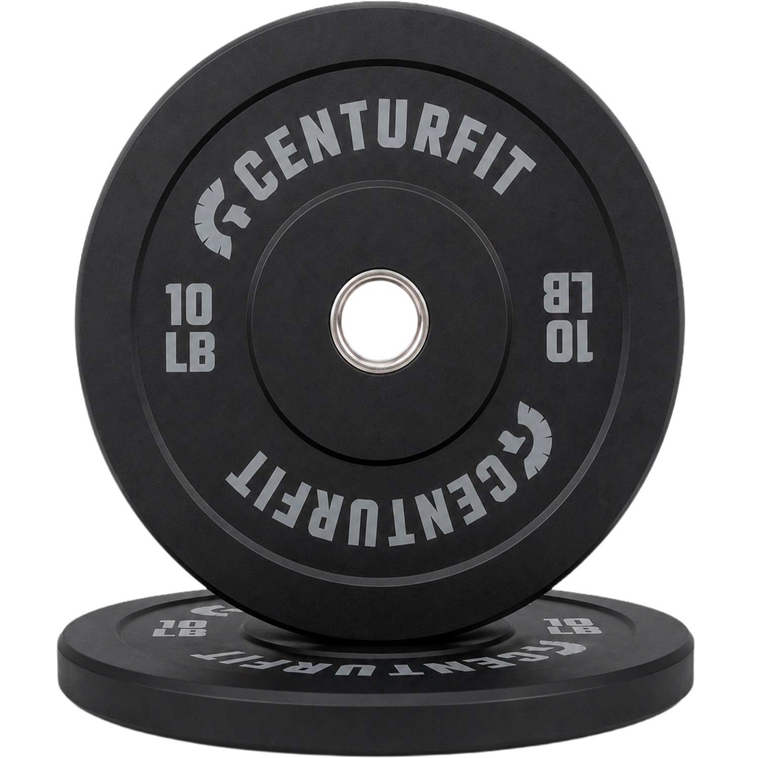 Par Disco Bumper Olimpico Libras Centro Acerocaucho Crossfit Gris Centurfit image number null