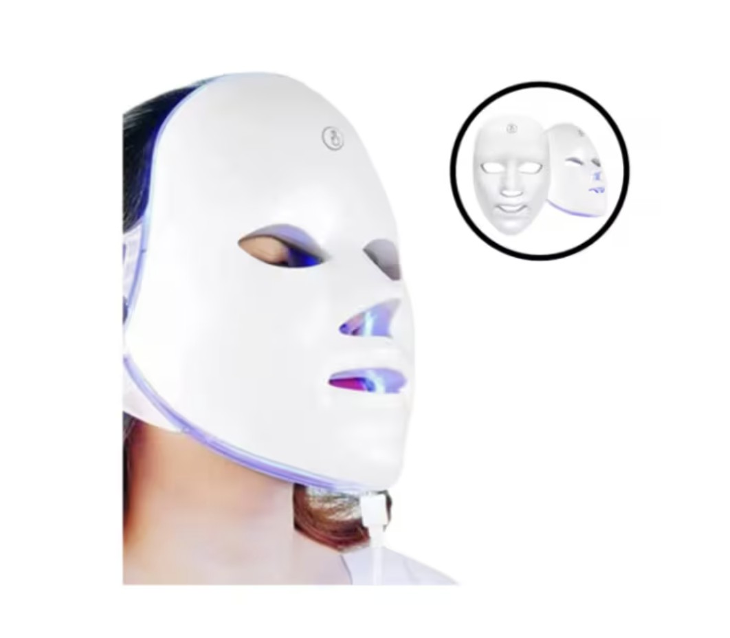 Mascara Led Facial Terapia 7 Colores Cara Rejuvenece Belleza Modelo Blanco image number null