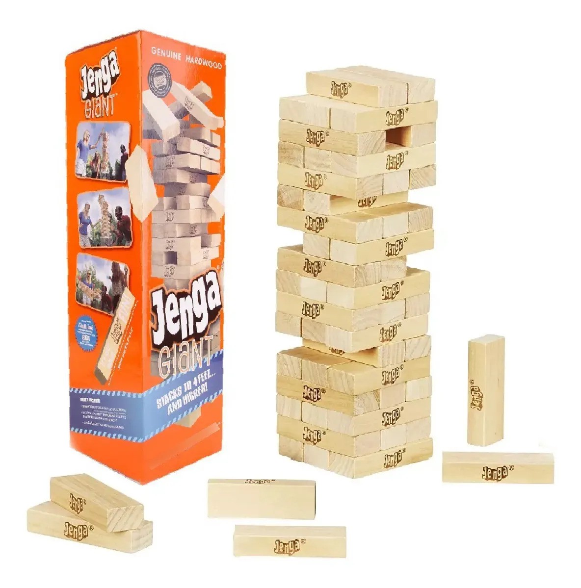 Juego De Jenga Cl&aacute;sico De Bloques De Madera image number null