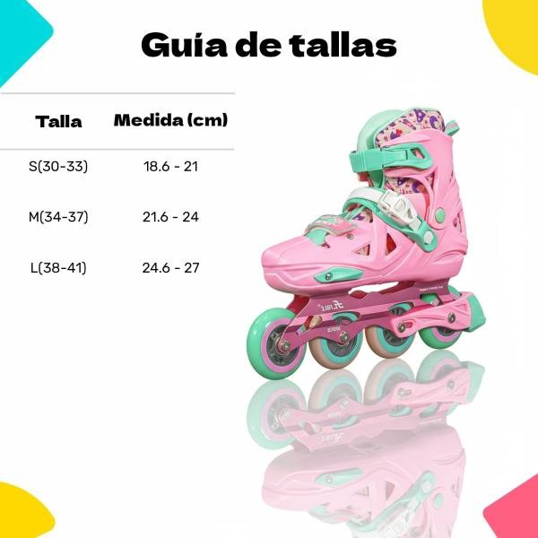 Patines Linea 4 Ruedas Soporte Aluminio Abec 9 Adultos Ni&ntilde;os Little Monkey image number null