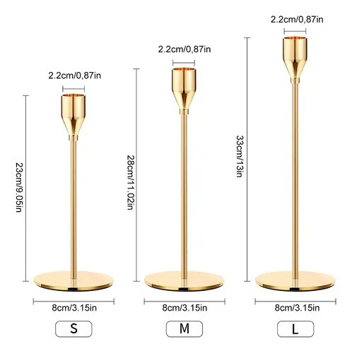 6pcs Candelabro Metal Adorno Portavela Boda Decoration Mesa image number null