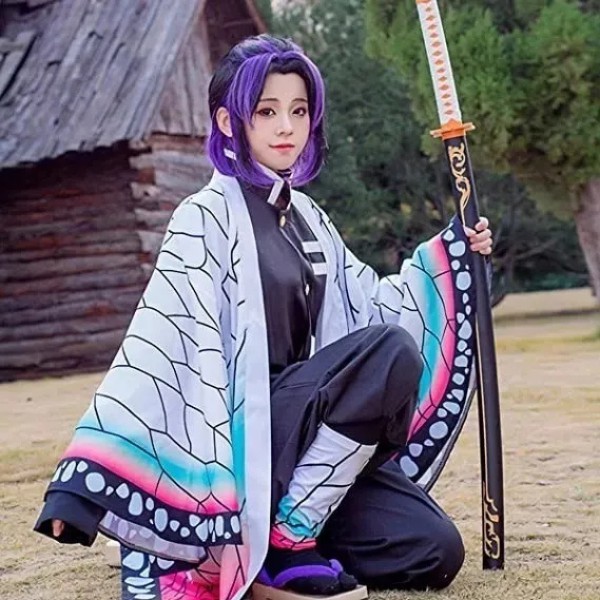 Disfraz Cosplay Anime Demon Slayer Tanjirou Nezuko Kochou Shinobu Kimono Para Fiesta De Halloween image number null