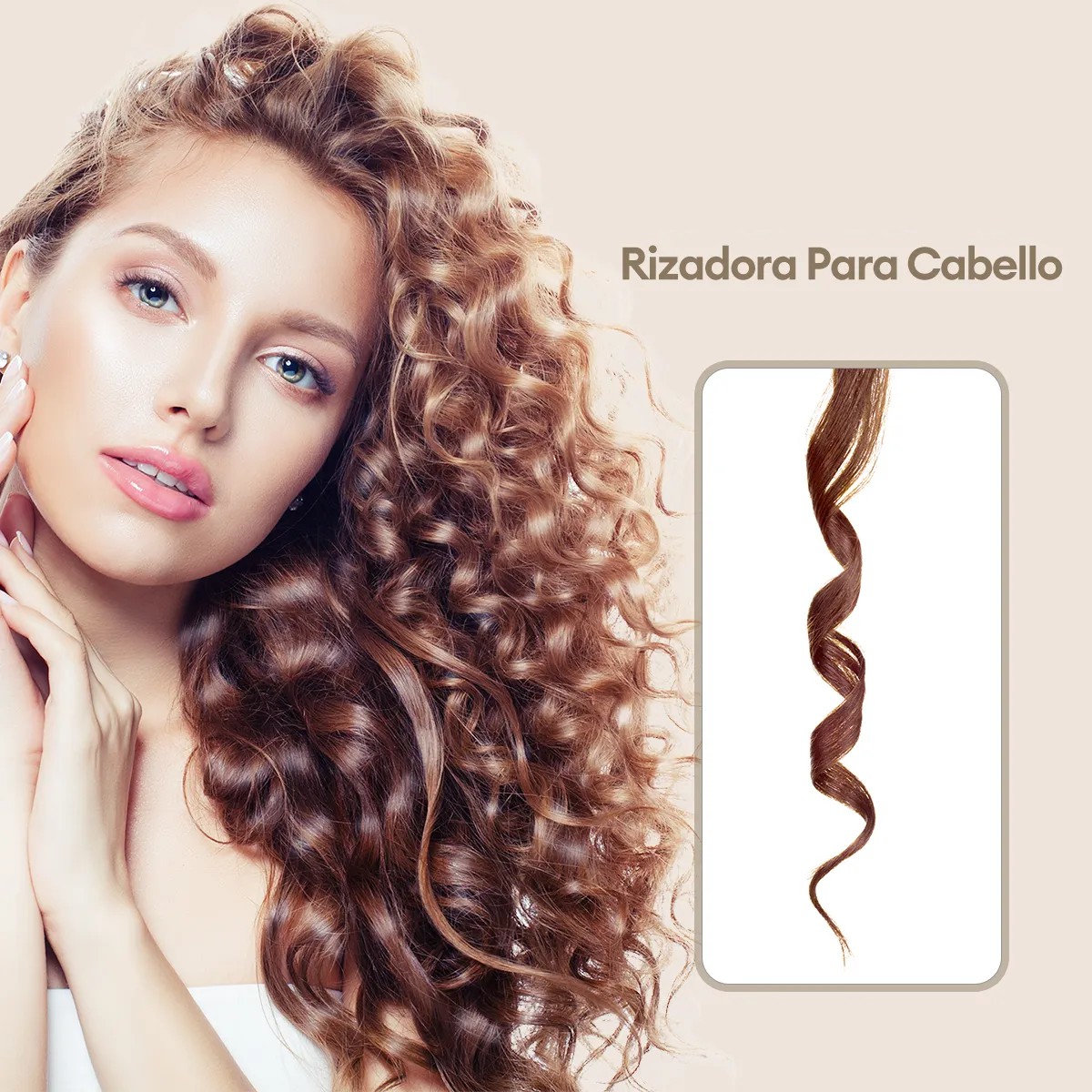 Tenazas Para Pelo Rizadora De Cabello De Cer&aacute;mica De 9mm image number null