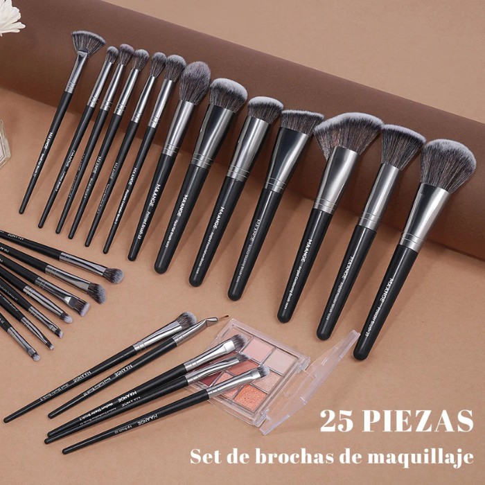 Set de 25 Brochas de Maquillaje Profesionales con Caja, Kit Kabuki para Base, Rostro y Ojos, Premium image number null