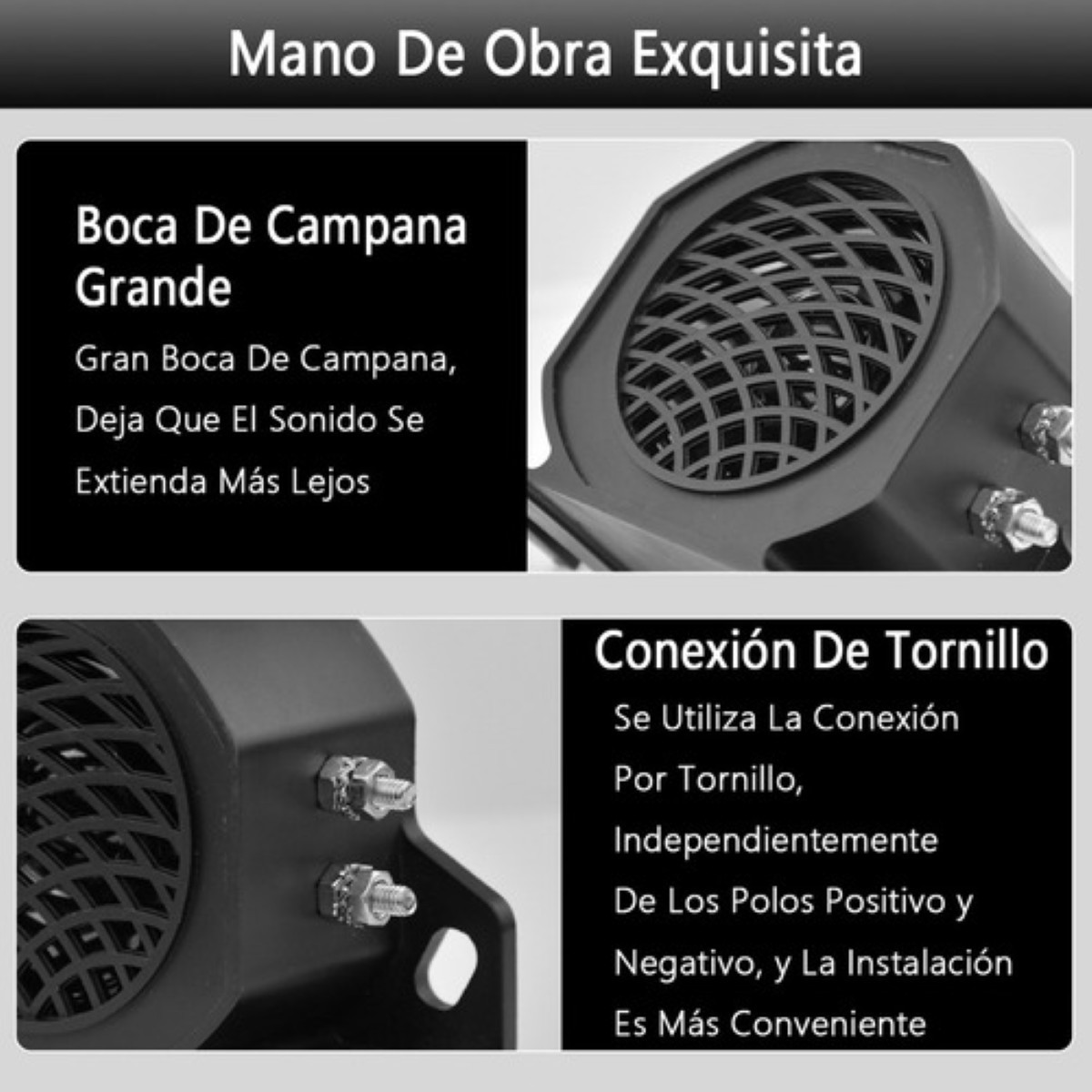 Alarma Reversa Hella Equipo Pesado Uso Rudo Trailer Camion Negro image number null