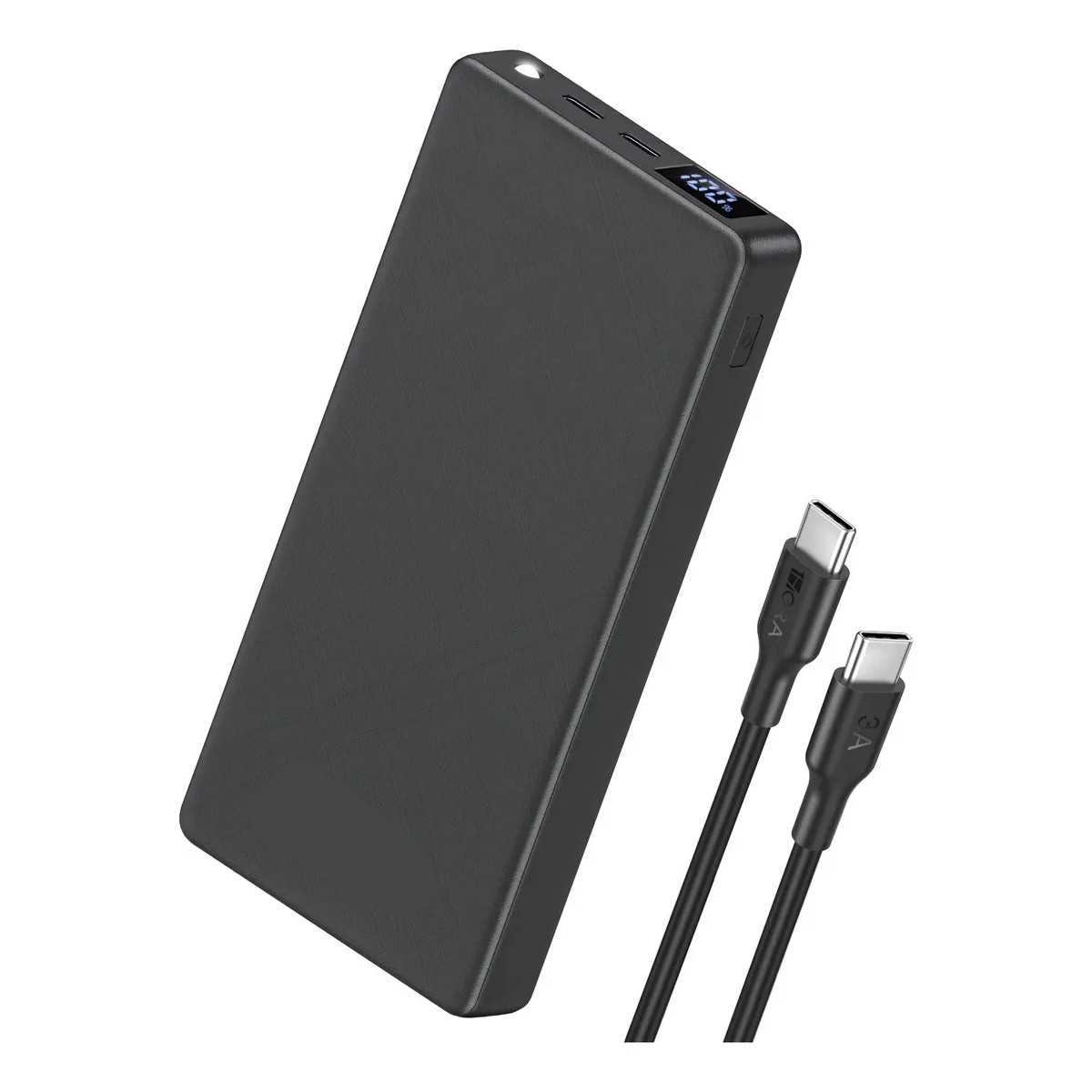 Power Bank 10000mAh Pantalla LED 22.5W Color Negro image number null