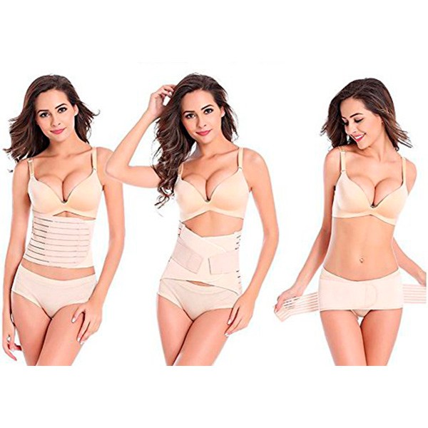 Faja Postparto Ajustable Reductora 3 Pzs Vientre Maternidad image number null