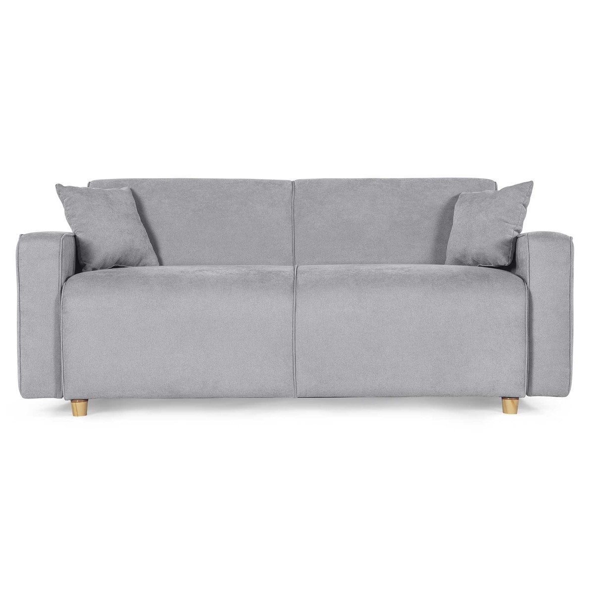 Sof&aacute; Cama Makora Azulik con Memory Foam, Color Grey Velvet, Respaldo Reclinable de 3 Posiciones image number null