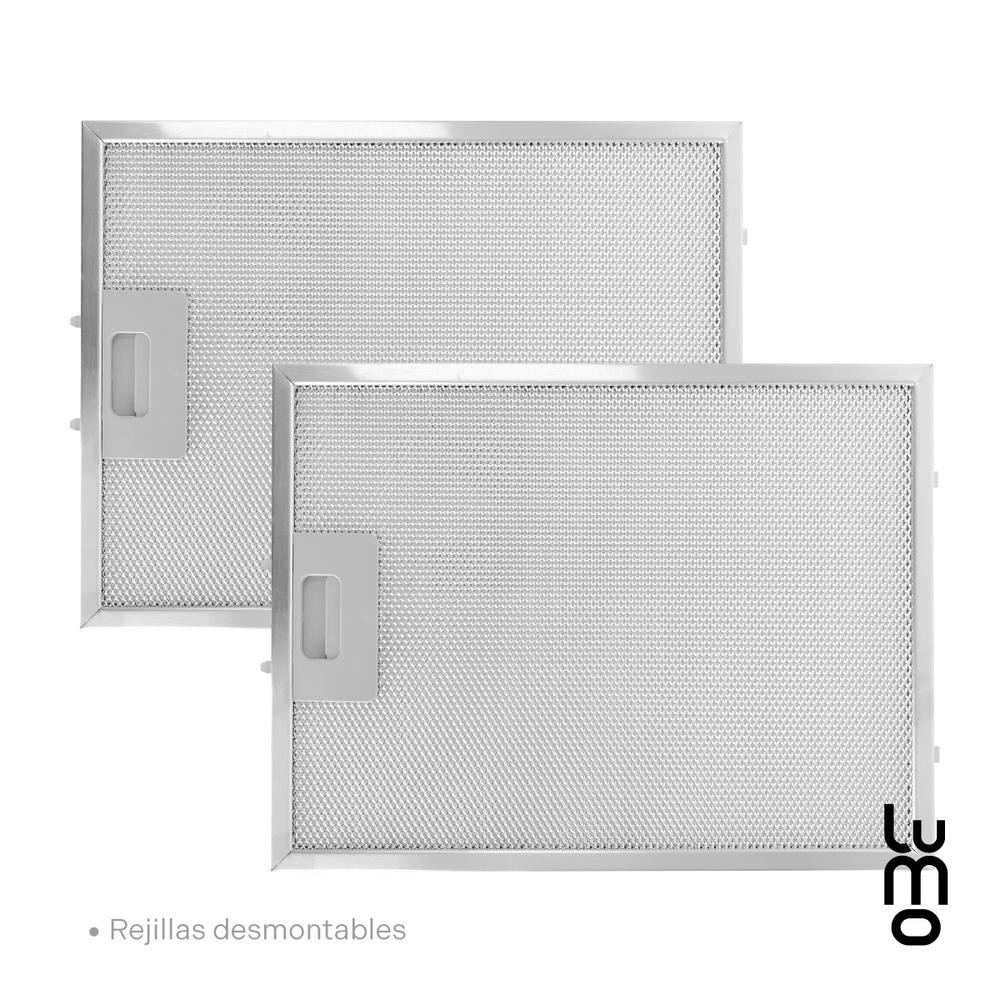 Campana Cocina Extractora de Pared 60 cm Acero Inox Luz Led image number null